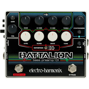 ELECTRO-HARMONIX BATTALION Bass Preamp & DI Effects Pedal