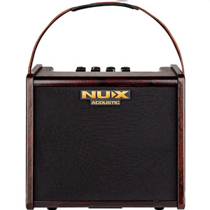 NUX Stageman AC-25 Compact 2-Channel Rechargeable Bluetooth Acoustic Amplifier with Drums