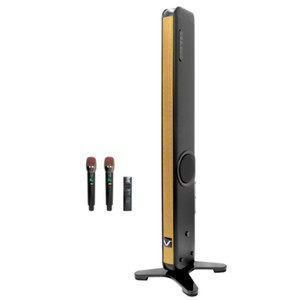 VOCOPRO AURA SINGER Karaoke Dual Wireless Mic Tower Speaker System