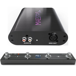 LIMBIC MEDIA MaestroDMX FS1 BUNDLE Stand Alone Light Controller Interface & Pedal