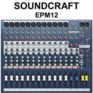 SOUNDCRAFT EPM12 High Performance 12 Channel Audio Mixer SOUNDCRAFT EPM12 High Performance 12 Channel Audio Mixer