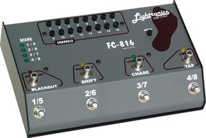 LIGHTRONICS FC816 16 Channel MIDI XLR Foot Light Controller LIGHTRONICS FC816 16 Channel MIDI XLR Foot Light Controller