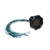 PRO SERIES Socapex 19Pin Wired Female or Male Panel Mount Connector with 2'-5' Unterminated Ends