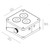 APE LABS MAXI 2+ TOURBOX Creme IP65 Wireless Rechargeable LED Uplights in Charging Case