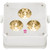 APE LABS MAXI 2+ TOURBOX Creme IP65 Wireless Rechargeable LED Uplights in Charging Case