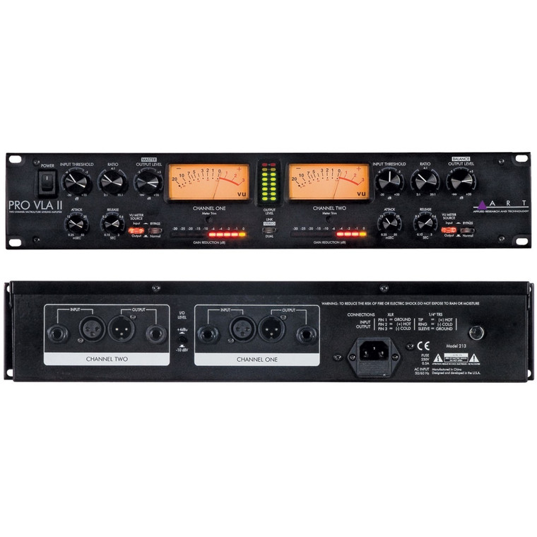 ART PRO VLA-II 2 Channel Rackmount Mic Preamp