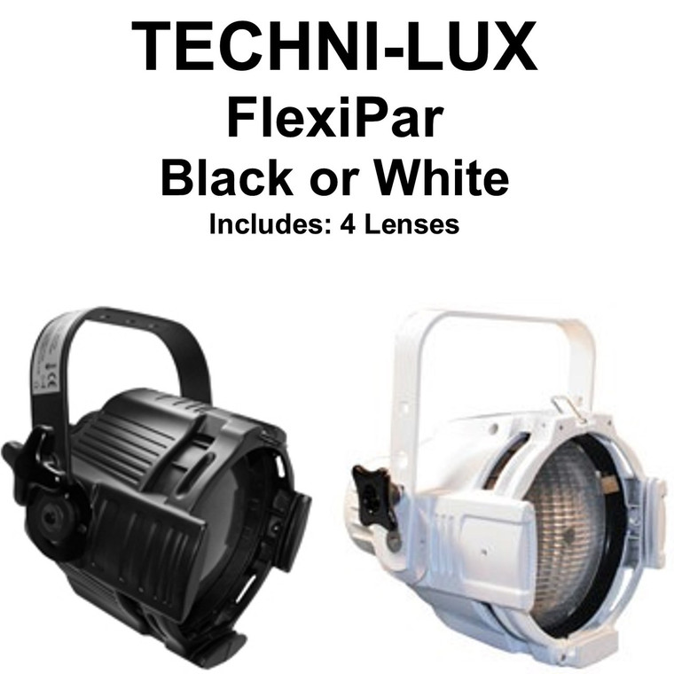 TECHNI-LUX FLEXIPAR575 Black or White Fixture includes 4 Lenses