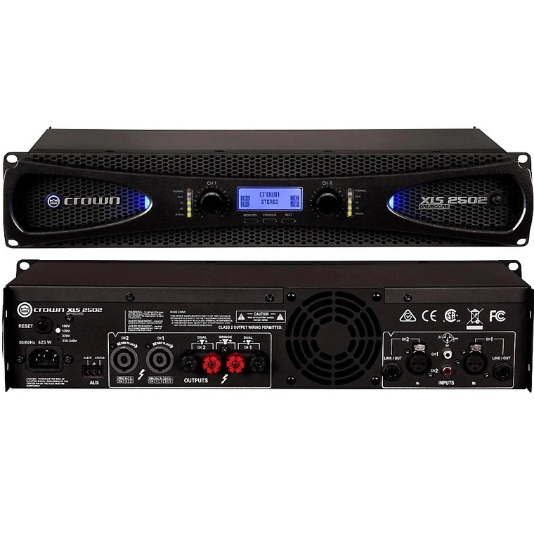 CROWN XLS2502 DriveCore Series 2 Bridged 1550w Rackmount Power Amplifier