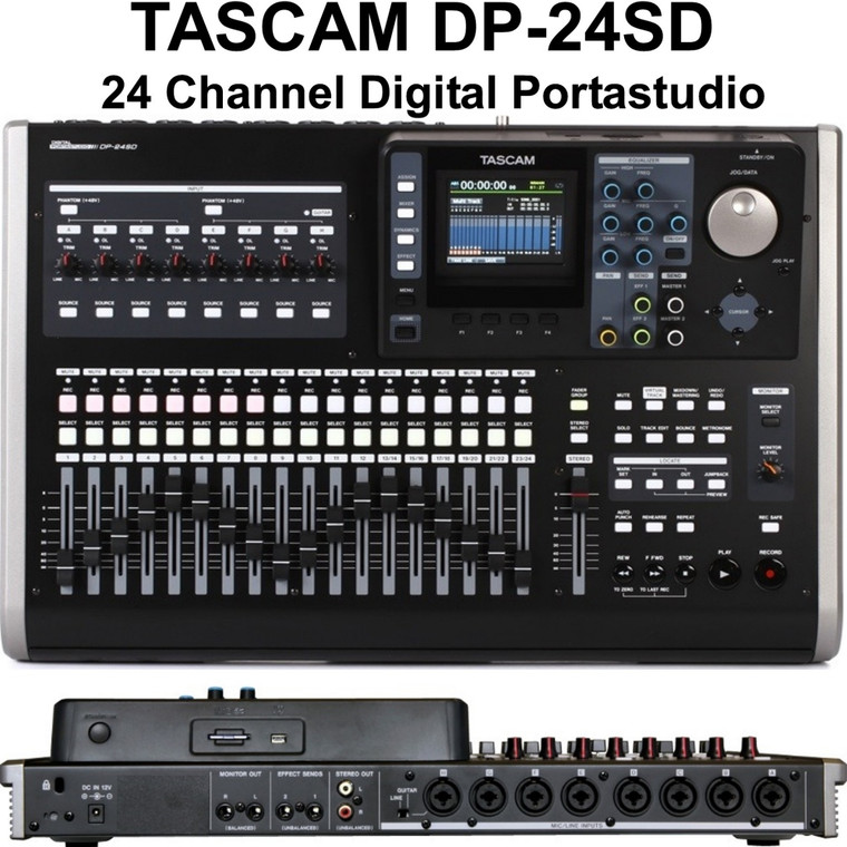 TASCAM DP-24SD PORTASTUDIO Digital 24-Track Recording Mixer