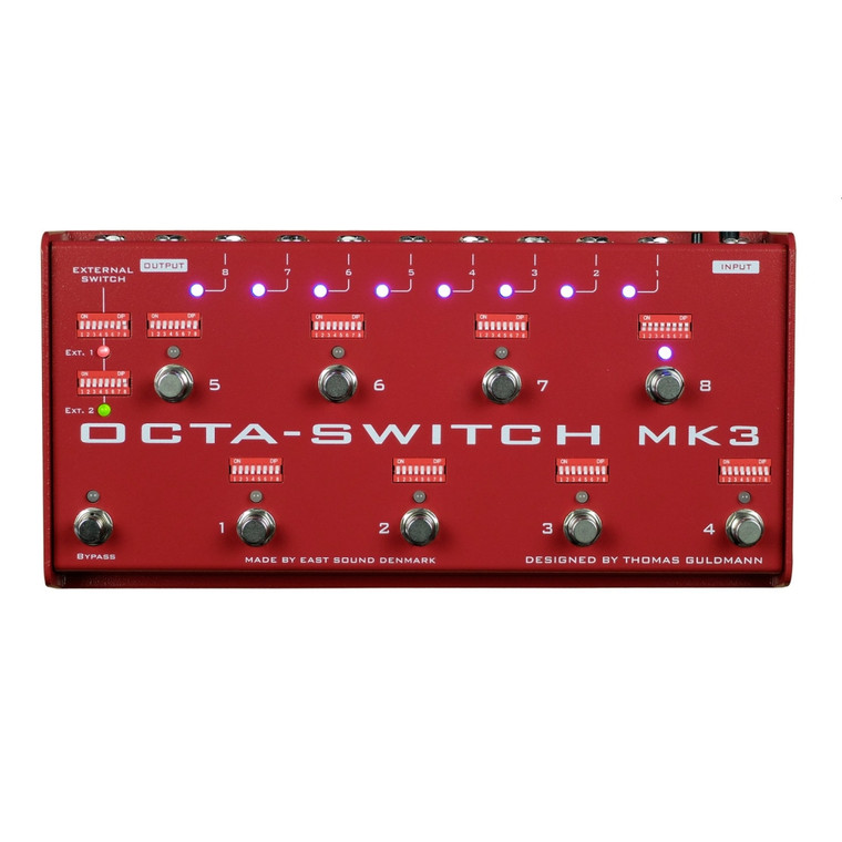 CARL MARTIN OCTASWITCH MK3 East Sound Research 8 Pedal Stompbox FX Switcher