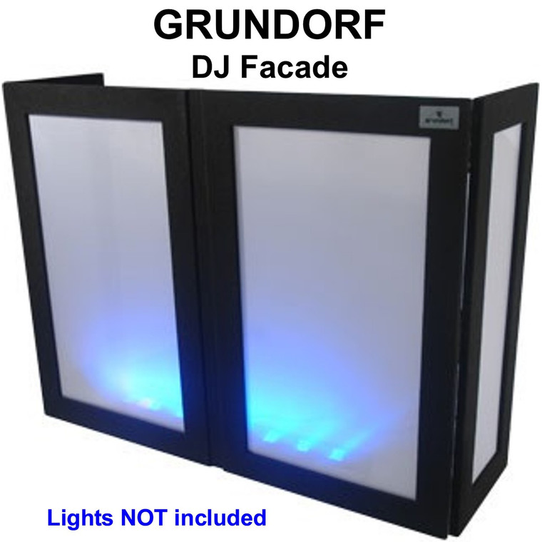 GRUNDORF GS-LS4863T DJ Facade with Black Ribs and White Lycra Panels
