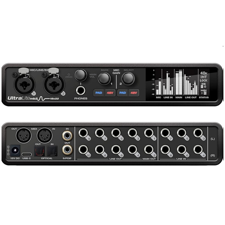 MOTU ULTRALITE-MK5 18x22 USB Audio Interface with DSP and CueMix Software