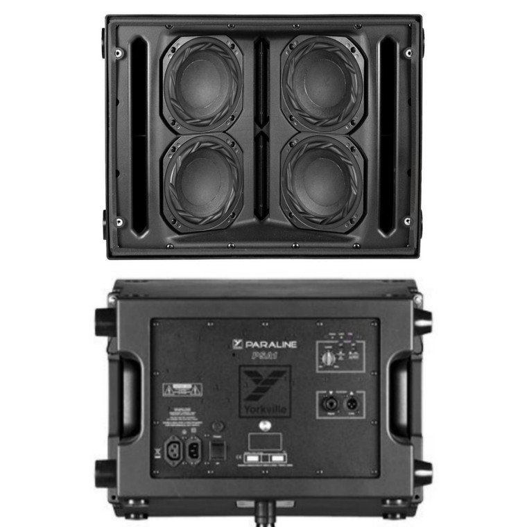 YORKVILLE PARALINE PSA1 Active 2400w Peak Quad 6" Speaker PA System Pair