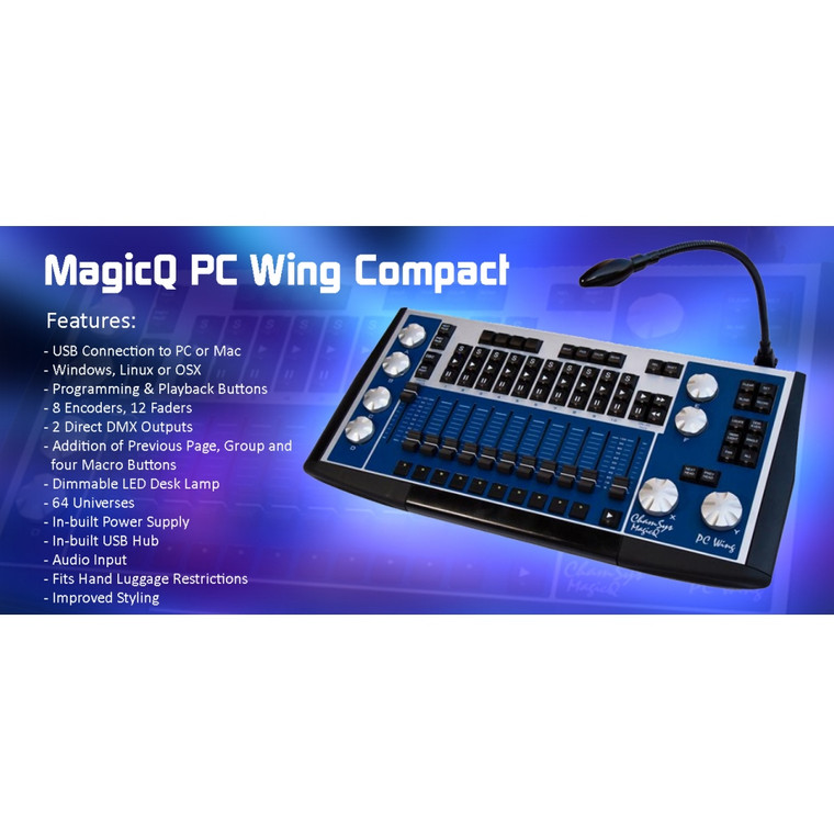 Chamsys Magicq Pc Wing Compact Usb Computer Lighting Control Console