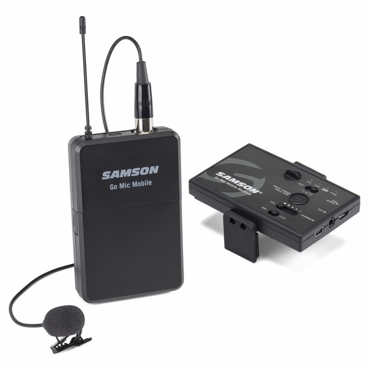 SAMSON GO MIC MOBILE 1st Lavalier Wireless Mic System for Smartphones and DSLR Cameras