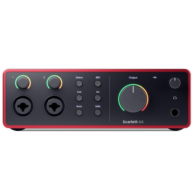 FOCUSRITE SCARLETT 4i4 (4th Gen) Recording Studio USB Interface with Software