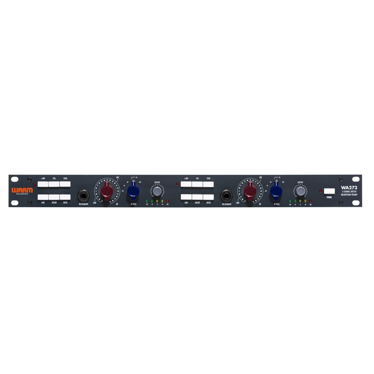 WARM AUDIO WA273 Professional Dual Channel Class A British Style Microphone Preamp Processor