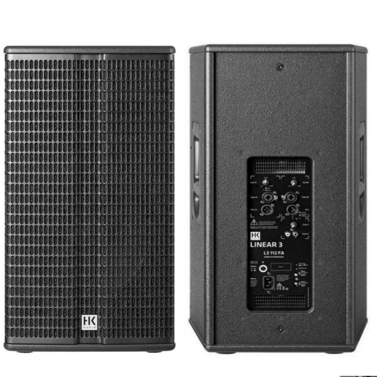 HK AUDIO LINEAR 3 112 FA 2400W Total Active PA System Speaker Pair