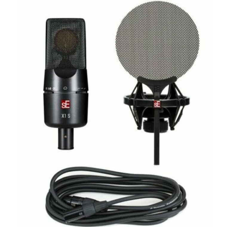 SE ELECTRONICS X1S VOCAL PACK Microphone, Pop Filter, Shockmount and Cable