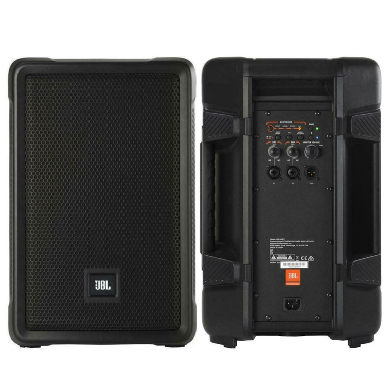 JBL IRX108BT Compact Active 2600w Bluetooth 8" Speaker PA System Pair