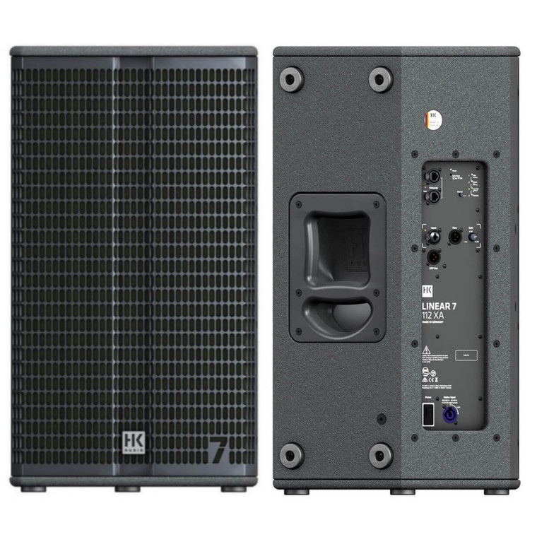 HK AUDIO LINEAR 7 112 XA 4000W Total Active PA System Speaker Pair