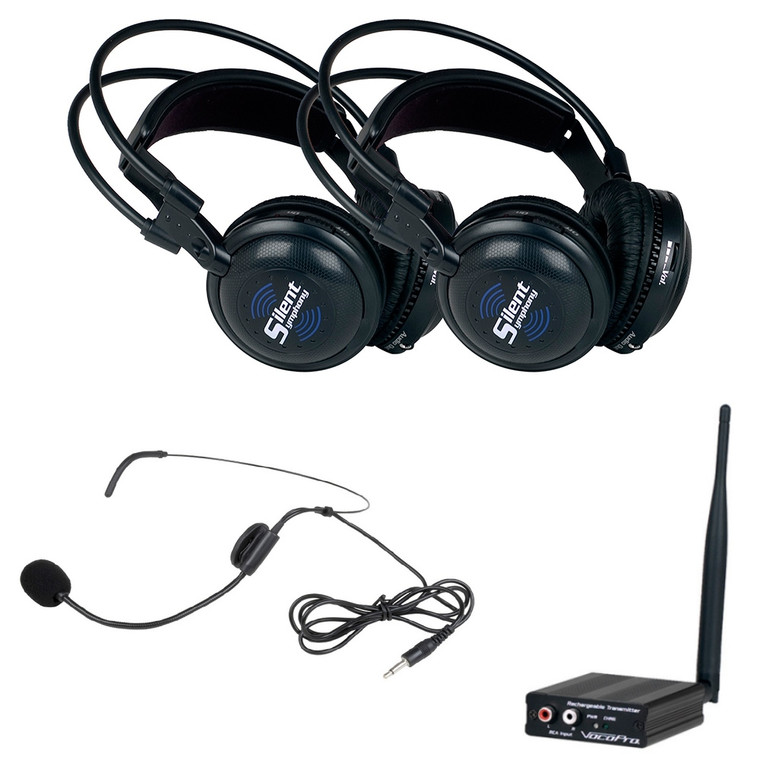 VOCOPRO SILENTSYMPHONY-DUO-TALK 2 Headphone & 1 Headset Wireless Personal System