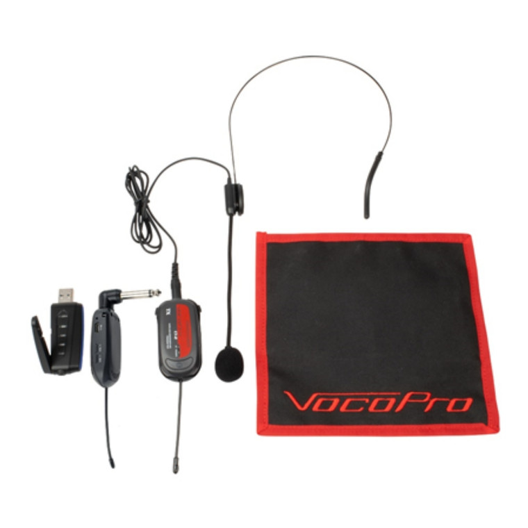 VOCOPRO USB-GUITAR-9 Dual Wireless USB Plug & Play PC/Mac Headset & Guitar System