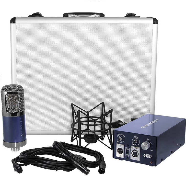 MXL REVELATION II Tube Microphone with Cables, Shockmount, Power Supply and Case