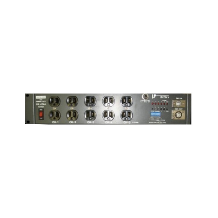 LITE-PUTER DX424A 5 Channel DMX Rackmount Dimmer / Chaser