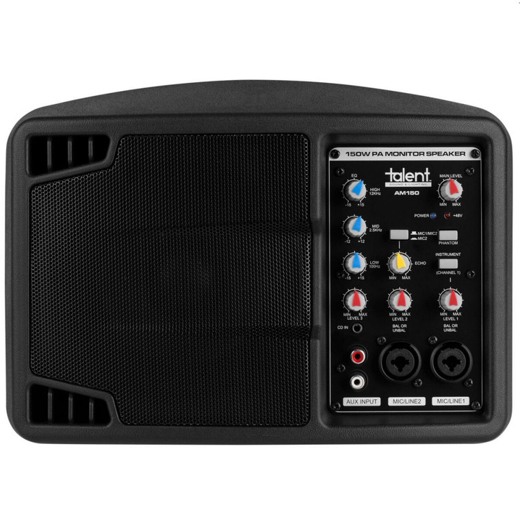 TALENT AM150 3-Channel Personal 150w 5" Monitor with EQ and Built-in Delay