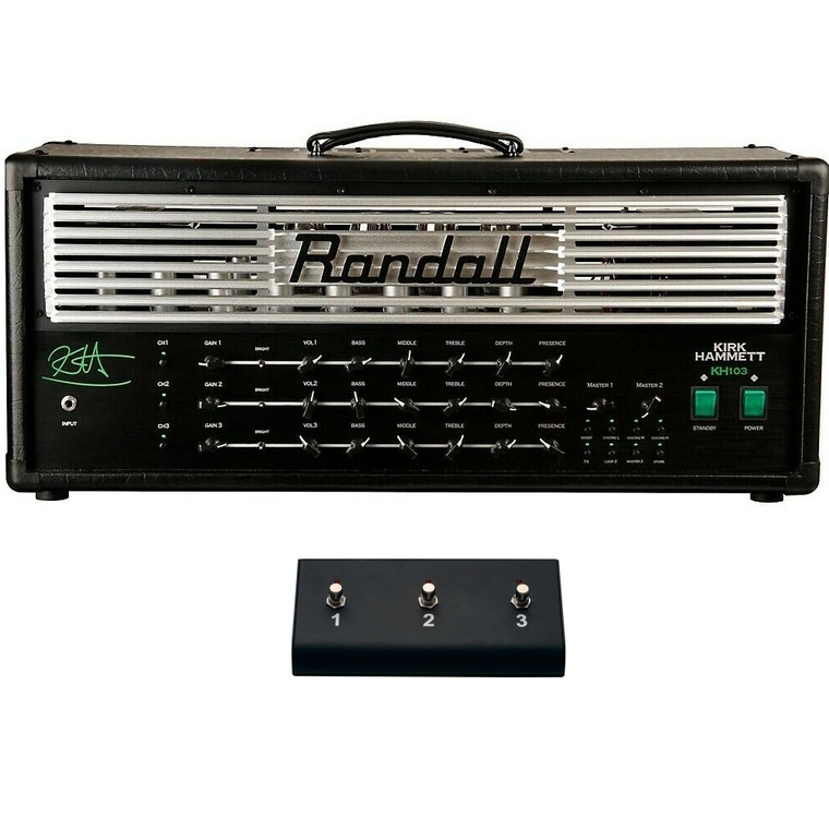RANDALL KH103 Kirk Hammett Signature 3 Channel Professional Stage Amp Head