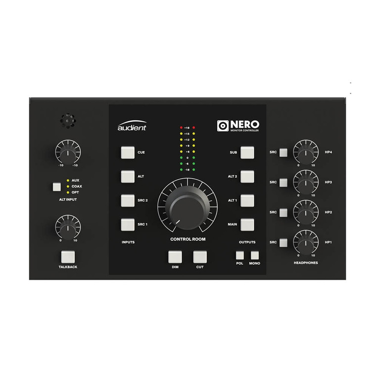 AUDIENT NERO Desktop Monitor Controller with Optical I/O