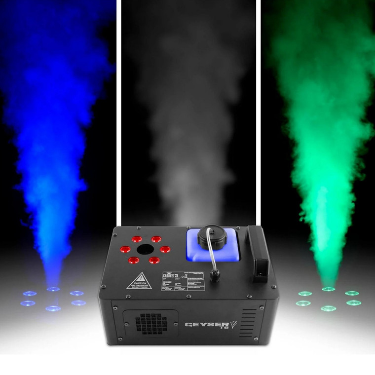 CHAUVET GEYSER T6 PyroTechnic Fog & Fire LED Effect Light with Remotes