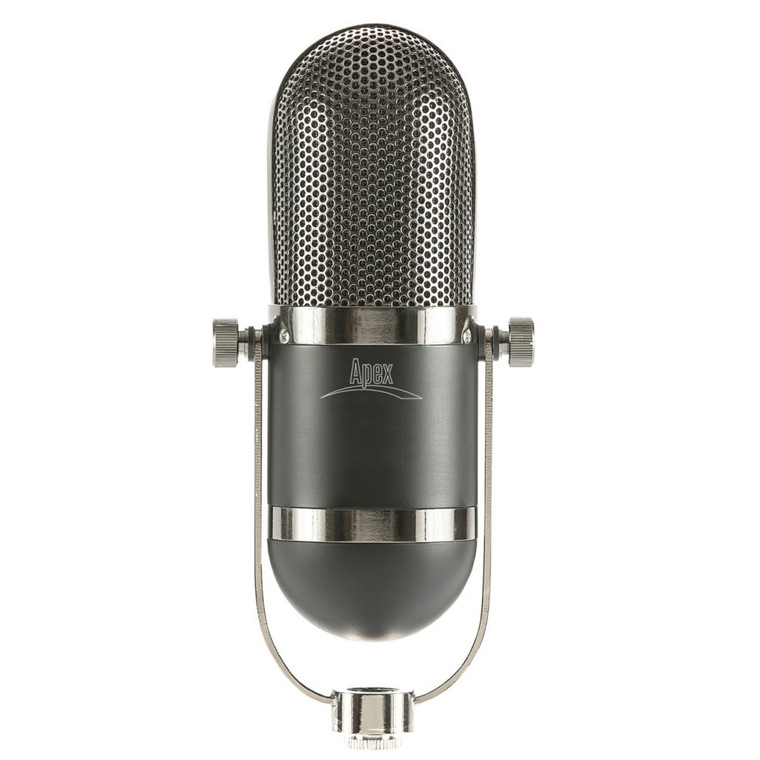 APEX 447 Vintage Style Side Address Microphone with Aluminum Case