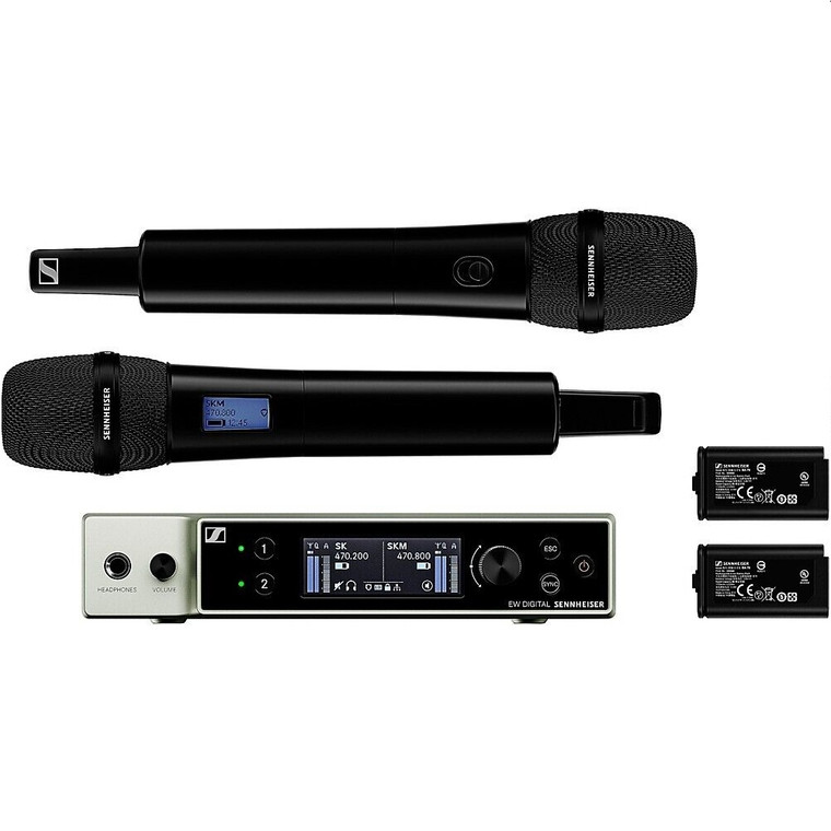 SENNHEISER EW-DX 835-S SET Digital Networked Dual Handheld Rackmount Wireless System