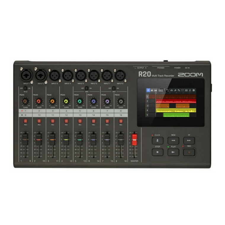 ZOOM R20 Digital Multi-Track Digital Recorder with Steinberg Cubase LE Software
