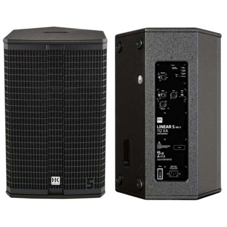 HK AUDIO LINEAR 5 112 XA MKII 2400w Total Peak Active 12" PA Speaker System Pair