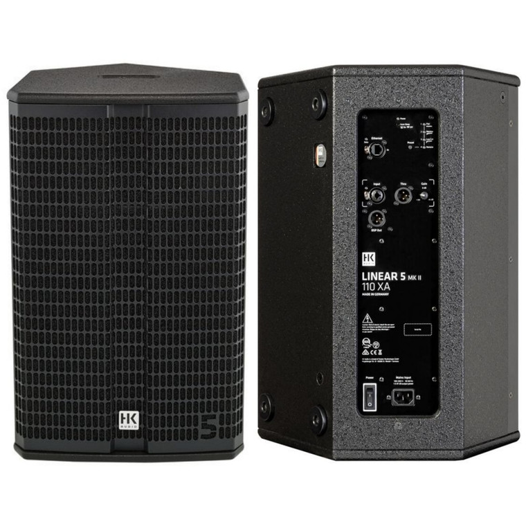 HK AUDIO LINEAR 5 110 XA MKII 2400w Total Peak Active 10" PA Speaker System Pair