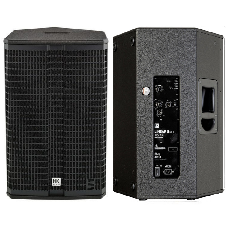 HK AUDIO LINEAR 5 115 XA MKII 2400w Total Peak Active 15" PA Speaker System Pair