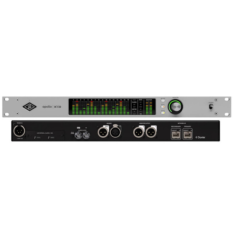 UNIVERSAL AUDIO APX16DG2-ESS Apollo Dante x16D 18x20 Rackmount Thunderbolt Ultimate Edition Interface