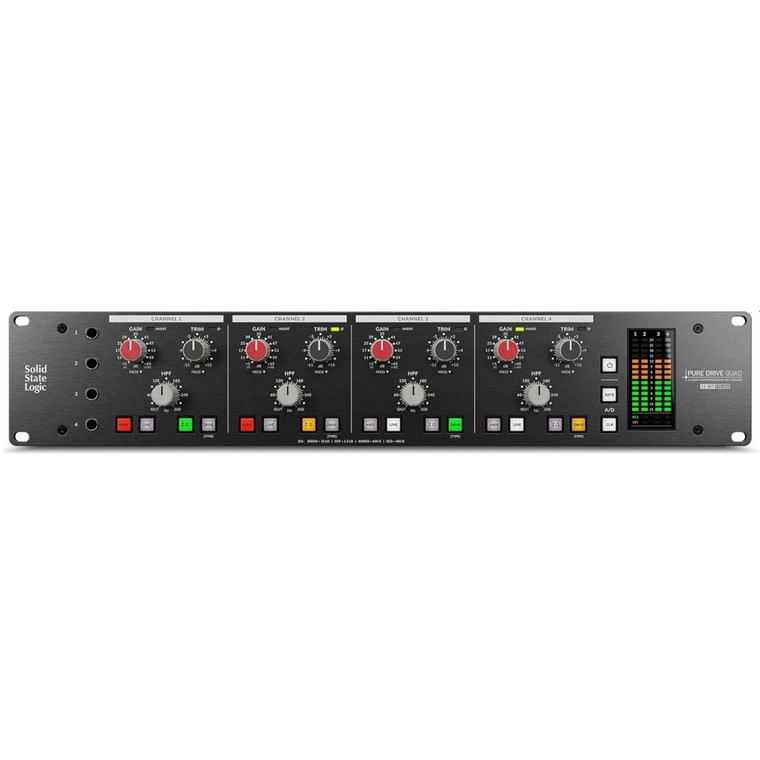 SOLID STATE LOGIC PURE DRIVE QUAD 4 Channel SuperAnaloque Rackmount Microphone Preamp