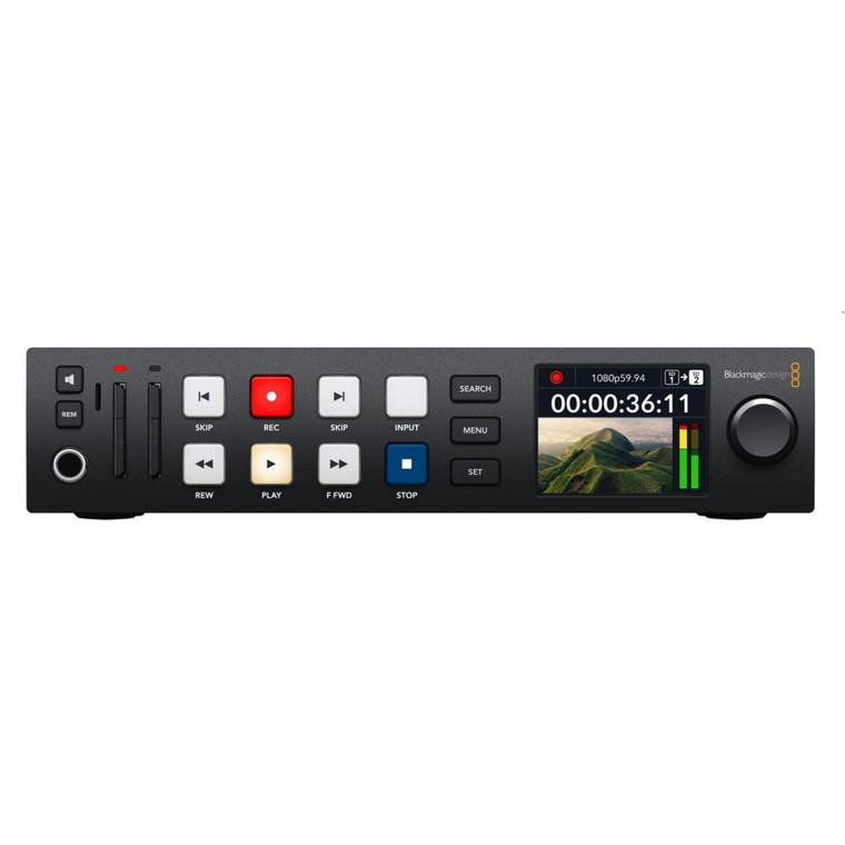 BLACKMAGIC DESIGN HYPERDECK STUDIO HD PLUS Live Streaming Recorder 2.2" Display
