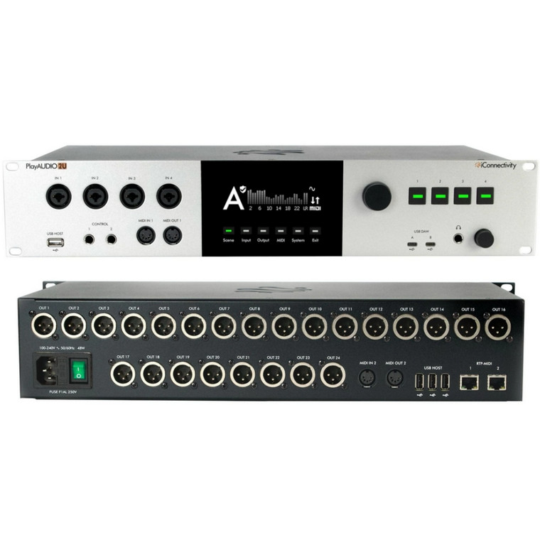 iCONNECTIVITY PLAYAUDIO2U Professional MIDI / Ethernet / XLR / USB Audio Interface