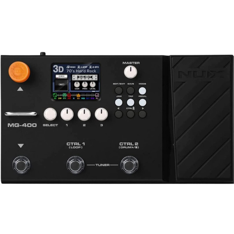 NUX MG-400 Pro-Level Feature Rich Amp Modeling Floor Board with 2.8" Display