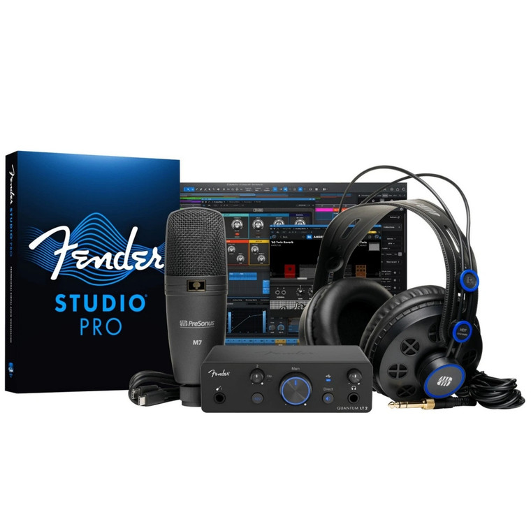 FENDER QUANTUM CREATOR BUNDLE Audio Interface, Mic, Headphones & Software System