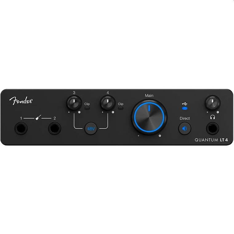 FENDER QUANTUM LT4 Desktop 4 x 2 USB-C Audio Interface with Studio Pro Software