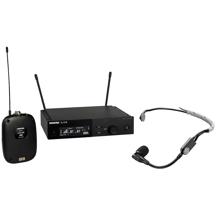 SHURE SLXD14+SM35-G57 Rackmount Digital Wireless Headset Networking System