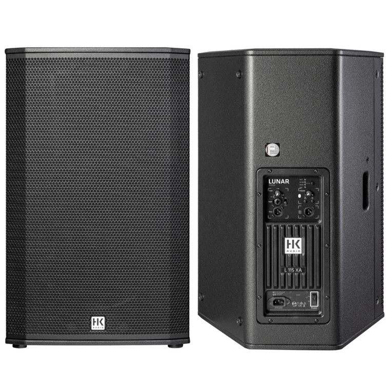 HK AUDIO LUNAR 115 XA 2400w Total Active Bluetooth 15" PA System Speaker Pair
