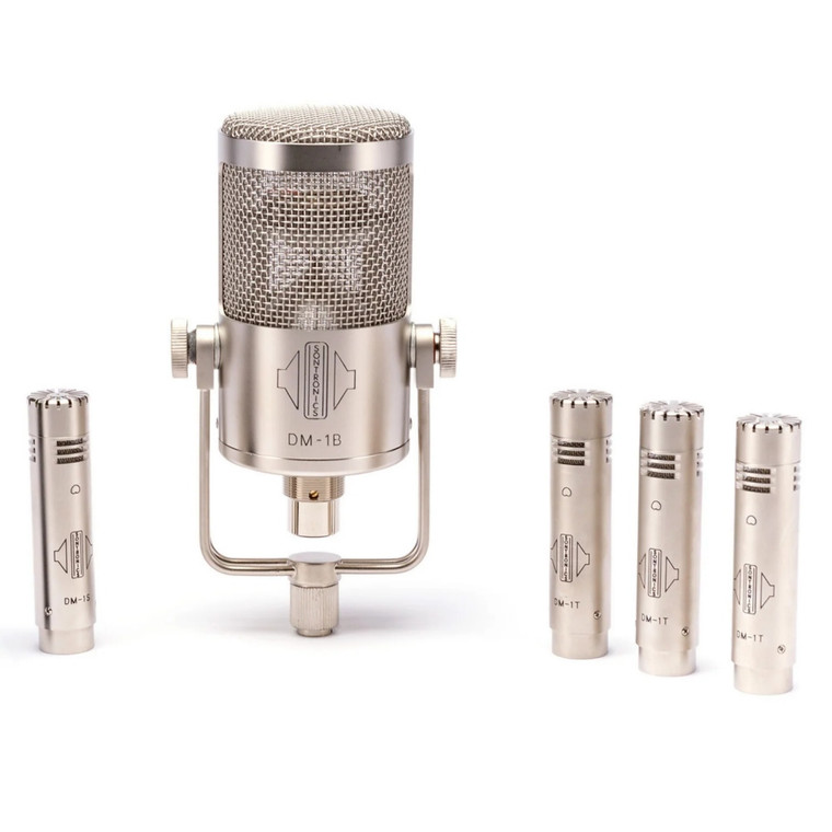 SONTRONICS DRUMPACK 5-Piece Condenser Mics with Clips and ABS Flight Case