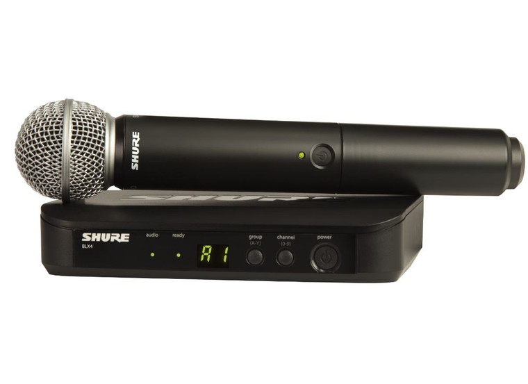 SHURE BLX24/SM58 Handheld Intuitive Interface Wireless Mic System